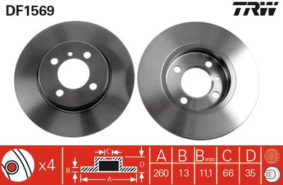 Dischi freno anteriore BMW 3 convertible 1987 1990