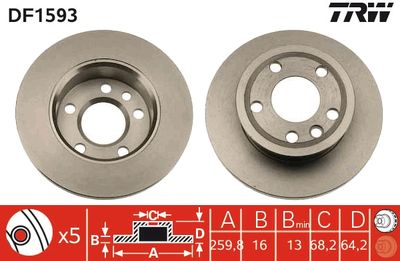 Dischi freno vcl anteriore Volkswagen Transporter T4 2000 2003
