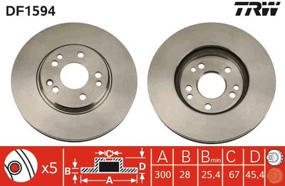 Dischi freno anteriore Mercedes sl 1999 2001
