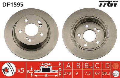 Dischi freno posteriore Mercedes sl 1999 2001