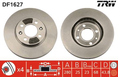 Dischi freno anteriore Saab 9000 hatchback 1989 1990
