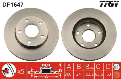 Dischi freno anteriore Ford scorpio I saloon 1989 1993