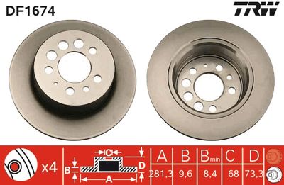 Dischi freno posteriore Volvo 740 1983 1984