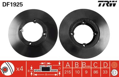 Dischi freno anteriore Suzuki swift I 1984 1989