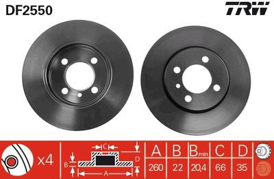 Dischi freno anteriore BMW 3 convertible 1988 1992