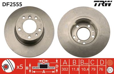 Dischi freno anteriore BMW 5 1988 1991