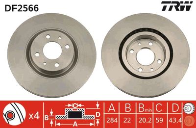 Dischi freno vcl anteriore Fiat bravo/stilo/doblã 2005 ->