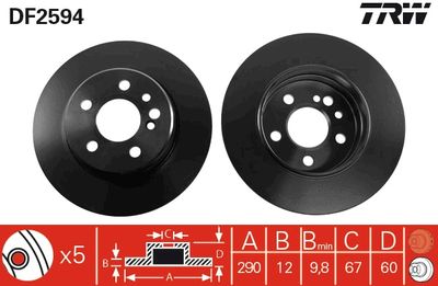 Dischi freno posteriore Mercedes s-class 1995 1998