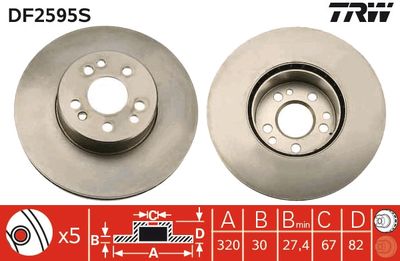 Dischi freno anteriore Mercedes s-class 1995 1998