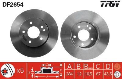Dischi freno anteriore Mercedes c-class 1993 2000