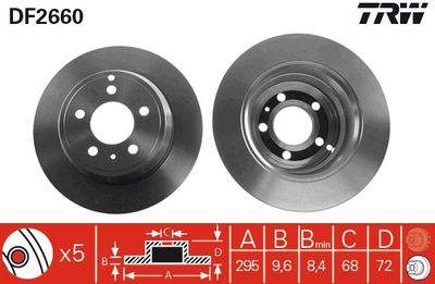 Dischi freno posteriore Volvo S70 1999 2000