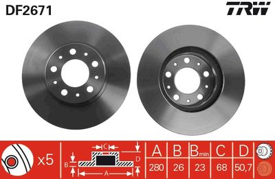 Dischi freno anteriore Volvo S90 1996 1997