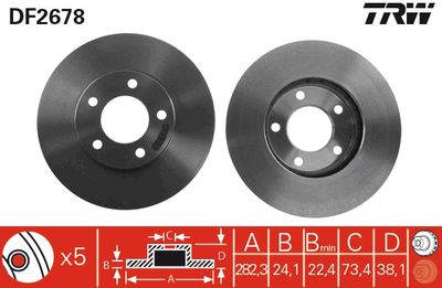 Dischi freno anteriore Dodge caravan 1990 1995