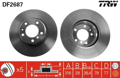 Dischi freno anteriore BMW 7 1996 2001