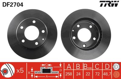 Dischi freno anteriore Mazda 626 IV/V 1991 1998