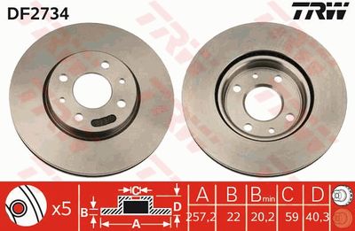 Dischi freno vcl anteriore Fiat 500/ypsilon/musa/qubo/dob 2001 ->