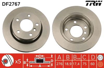 Dischi freno posteriore BMW 3 estate 2002 2005