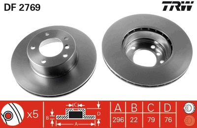 Dischi freno anteriore BMW 5 estate 2000 2004