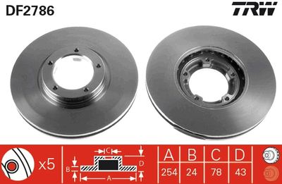 Dischi freno vcl anteriore Ford Transit box 1999 2000