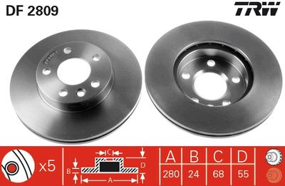 Dischi freno vcl anteriore Volkswagen Transporter T4 1996 2000