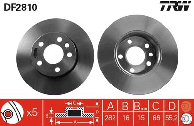 Dischi freno vcl anteriore Volkswagen Transporter T4 1992 2003
