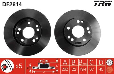 Dischi freno anteriore Mercedes 190 1982 1988