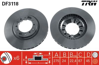 Dischi freno anteriore Mitsubishi pajero II 1991 2000