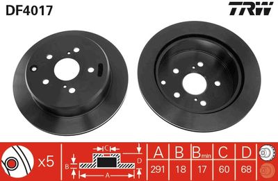 Dischi freno posteriore Toyota estima 1990 1999