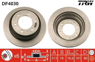 Dischi freno posteriore Opel frontera a/Isuzu trooper 1992 1998