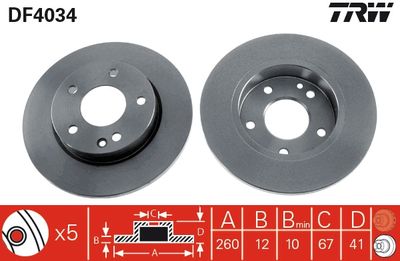 Dischi freno anteriore Mercedes a-class 2001 2004