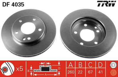 Dischi freno anteriore Mercedes a-class 2001 2004