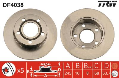 Dischi freno posteriore Audi A6 1997 2005