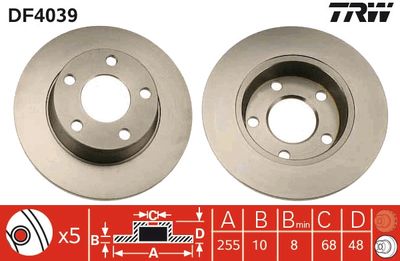 Dischi freno posteriore Audi A6 estate 1997 2005