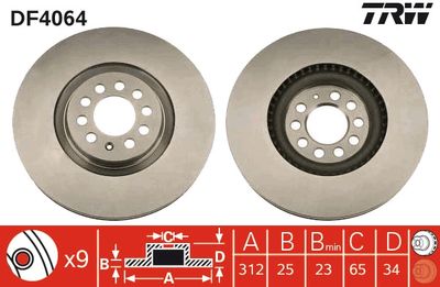 Dischi freno anteriore Volkswagen Golf IV 2001 2005