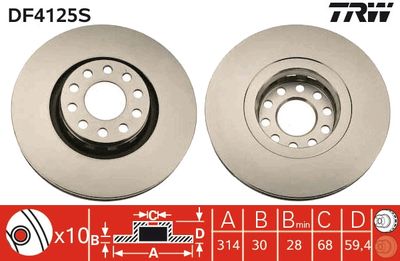 Dischi freno anteriore Audi A8 1995 1998