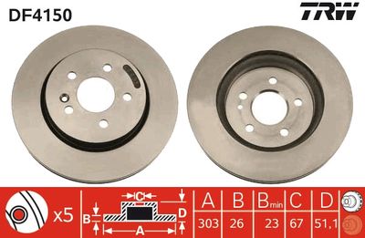 Dischi freno anteriore Mercedes m-class 1999 2005