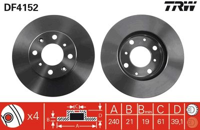 Dischi freno anteriore Honda jazz 2002 ->