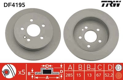 Dischi freno posteriore Mercedes m-class 1998 2005