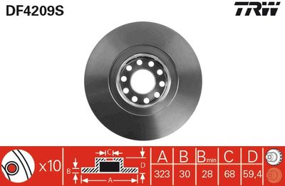 Dischi freno anteriore Audi A8 2003 2006