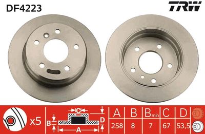 Dischi freno posteriore Mercedes a-class 1998 2001