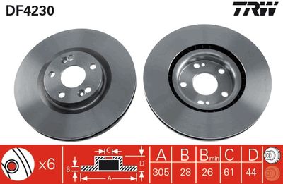 Dischi freno posteriore Subaru legacy I 1991 1993