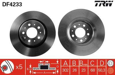Dischi freno anteriore Volvo S70 1996 1999