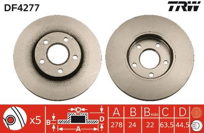 Dischi freno vcl anteriore Ford tourneo connect 2006 ->