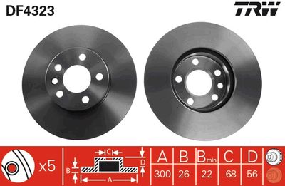 Dischi freno vcl anteriore Volkswagen Transporter T4 bus 1996 2003