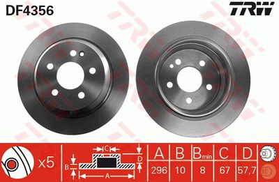 Dischi freno vcl posteriore Mercedes vito box 2007 ->