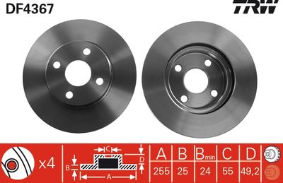 Dischi freno anteriore Toyota corolla hatchback 2000 2002