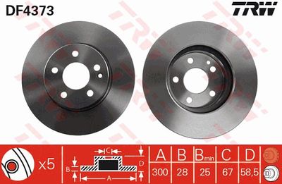 Dischi freno vcl anteriore Mercedes vito box 2007 ->