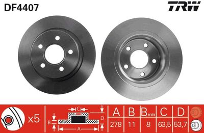 Dischi freno posteriore Ford tourneo connect 2002 ->