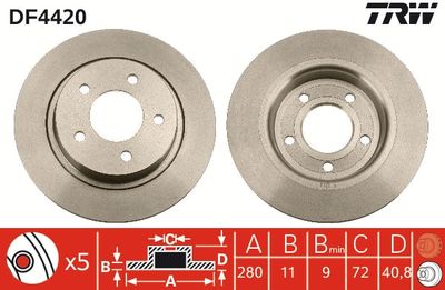 Dischi freno posteriore Mazda 3 saloon 2003 2004