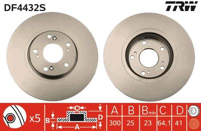 Dischi freno anteriore Honda accord VIII 2006 2008